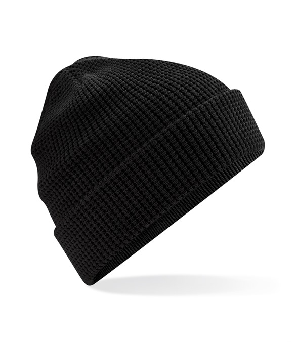 Organic cotton waffle beanie