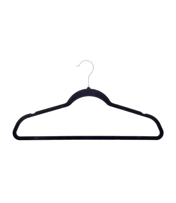 Velvet-effect coat hangers (25-pack)