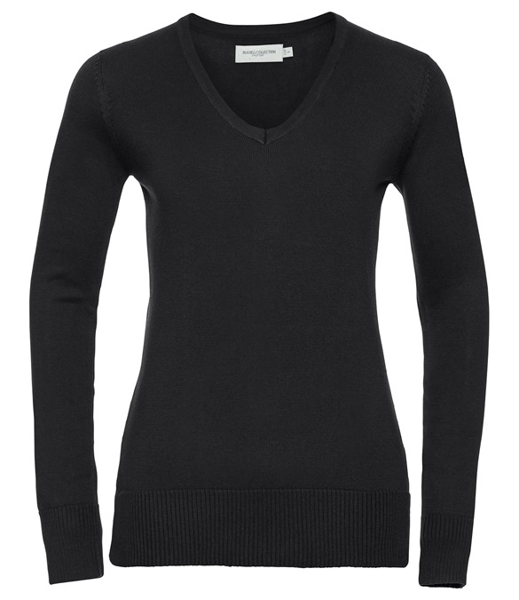Women&#39;s v-neck knitted sweater