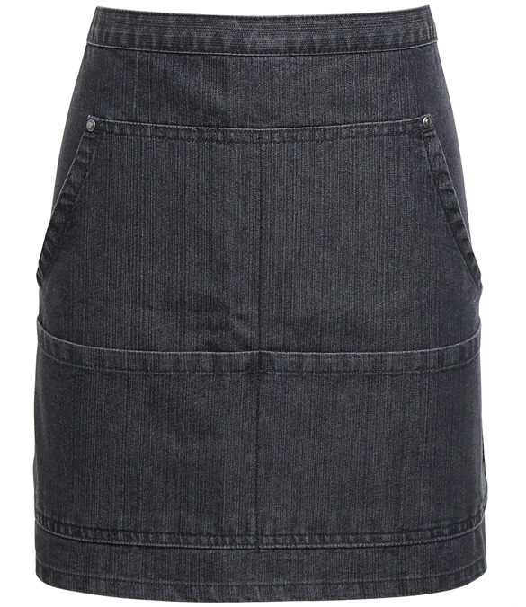Jeans stitch denim waist apron