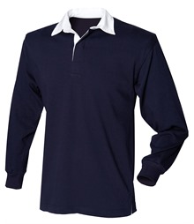 Kids long sleeve plain rugby shirt
