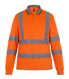 Hi-vis Pro contract long sleeve polo