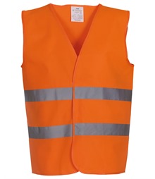 Hi-vis 2-band waistcoat (HVW102)
