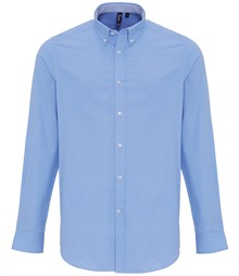 Cotton-rich Oxford stripes shirt