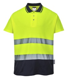 Two-tone cotton Comfort polo (S174)
