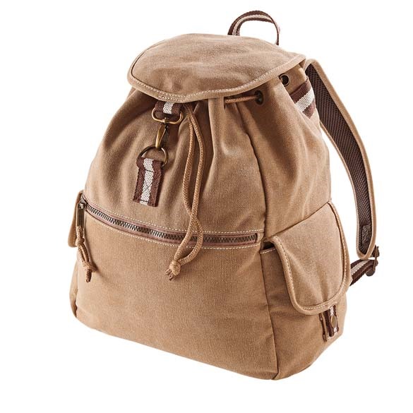 Vintage canvas backpack