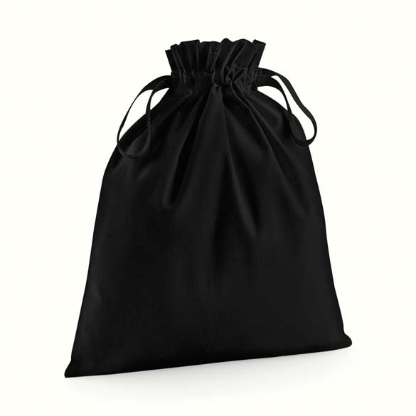 Organic cotton drawcord bag